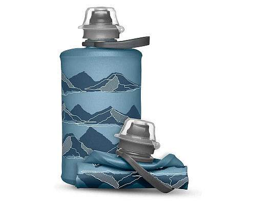 Пляшка м'яка HydraPak 350 мл Stow Mountains Tahoe, синя Пляшка м'яка HydraPak 350 мл Stow Mountains Tahoe, синя