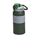 Термос Yiwu HP-14-5GR Sport 600 мл з мундштуком і ручкою, сіро-зелений
