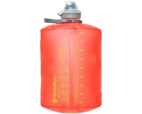 Пляшка м'яка HydraPak 500 мл Stow - червона Пляшка м'яка HydraPak 500 мл Stow - червона