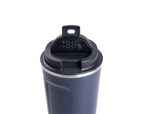 Термочашка Yiwu Coffee 380 мл з датчиком температури, синя Термочашка Yiwu Coffee 380 мл з датчиком температури, синя