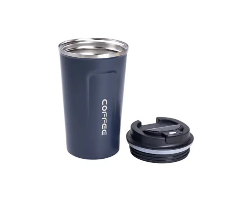 Термочашка Yiwu Coffee 380 мл з датчиком температури, синя Термочашка Yiwu Coffee 380 мл з датчиком температури, синя