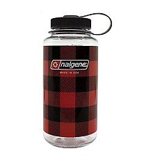 Пляшка Nalgene 1 л WM Red Plaid - чорно-червона