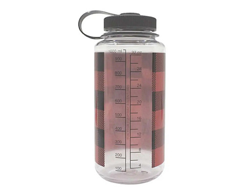 Пляшка Nalgene 1 л WM Red Plaid - чорно-червона