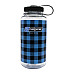 Пляшка для води Nalgene 1 л WM Plaid, синьо-чорна
