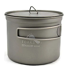 Каструля Toaks Titanium D115 мм 900 мл Pot 