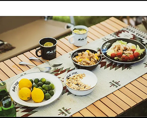 Тарілка емальована Mobi Garden Villa L NX21666072, чорна