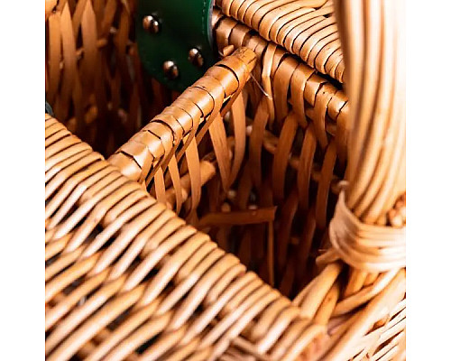 Кошик для пікніка Yiwu на 3 відділення з термосумкою 48 х 33 х 43 см