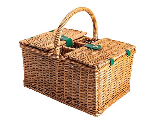 Кошик для пікніка Yiwu на 3 відділення з термосумкою 48 х 33 х 43 см