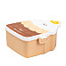 Ланч-бокс дитячий TS Kitchen зі столовими приборами Cake 20 х 18 х 8 см, шоколад