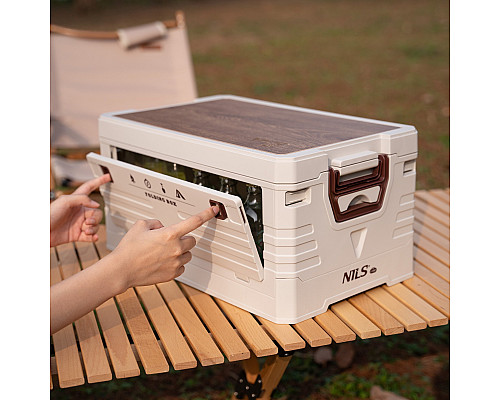 Ящик складаний 2в1 NILS CAMP NCB4002 32 л, бежевий