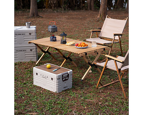 Ящик складаний 2в1 NILS CAMP NCB4002 32 л, бежевий