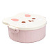 Ланч-бокс дитячий TS Kitchen зі столовими приборами Rabbit 18 х 18 х 7 см, біло-рожевий