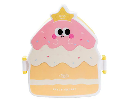Ланч-бокс дитячий TS Kitchen зі столовими приладами Cake 20 х 18 х 8 см, різнокольоровий