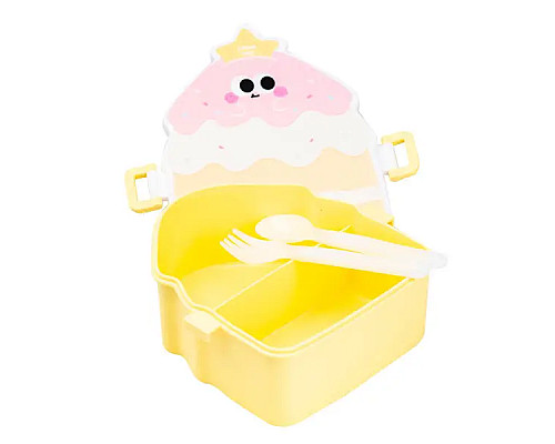 Ланч-бокс дитячий TS Kitchen зі столовими приладами Cake 20 х 18 х 8 см, різнокольоровий
