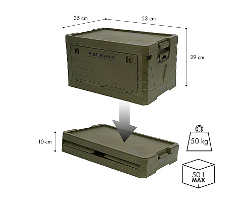 Ящик складаний NILS CAMP NCB4004 50 л, зелений