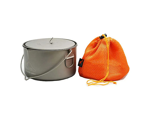 Казанок Toaks Titanium 2000 мл Pot with Bail Handle