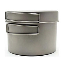 Набір посуду каструля + пательня Toaks Titanium 1300 мл Pot with Pan 