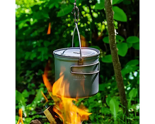 Набір посуду каструля + пательня Toaks Titanium 1300 мл Pot with Pan