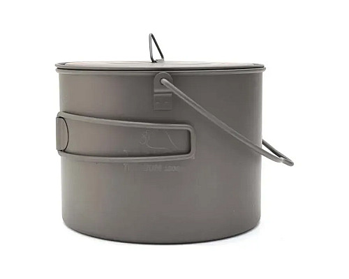 Каструля з розкладними ручками Toaks Titanium 1300 мл Pot with Bail Handle