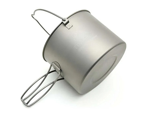 Каструля з розкладними ручками Toaks Titanium 1300 мл Pot with Bail Handle