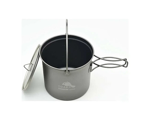 Каструля з розкладними ручками Toaks Titanium 1100 мл Pot with Bail Handle