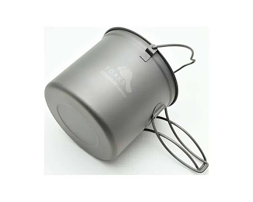 Каструля з розкладними ручками Toaks Titanium 1100 мл Pot with Bail Handle