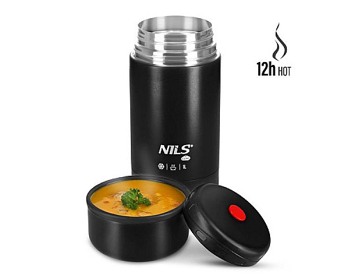 Термос для обіду NILS CAMP NC3802 1 л, чорний