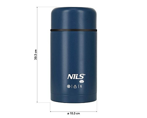 Термос для обіду NILS CAMP NC3802 1 л, синій