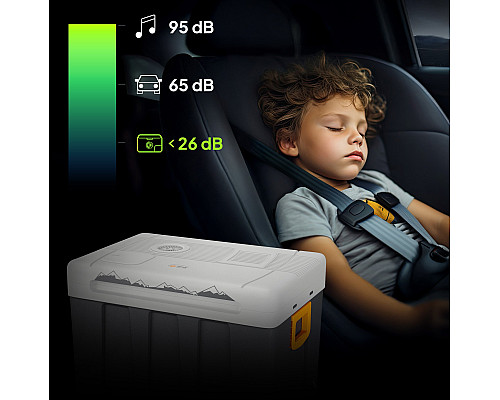 Дорожній холодильник Peme Essential Adventure Orange 50, 46,5 л сірий