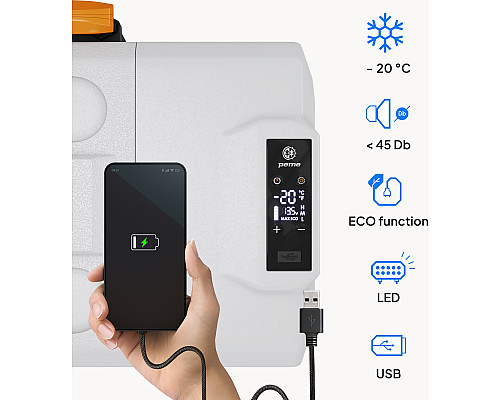 Дорожній холодильник Peme Essential Adventure Orange 40, 39 л сірий