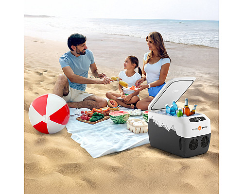 Дорожній холодильник з ременем Peme Go Adventure Orange 30 28,3 л, сірий
