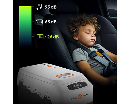 Дорожній холодильник з ременем Peme Go Adventure Orange 30 28,3 л, сірий
