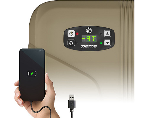 Дорожній холодильник Peme Essential 27, 23 л темно-коричневий