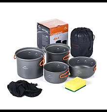 Набір посуду Naturehike NH15T401-G, сірий