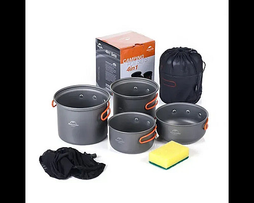 Набір посуду Naturehike NH15T401-G, сірий