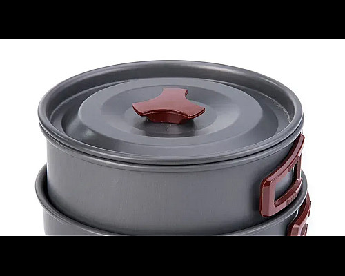 Набір посуду Naturehike NH15T203-G 3-4 NH, сірий