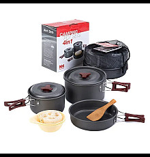 Набір посуду Naturehike NH15T203-G 3-4 NH, сірий