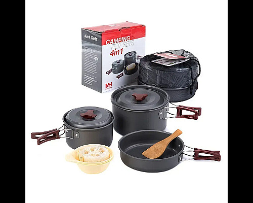 Набір посуду Naturehike NH15T203-G 3-4 NH, сірий