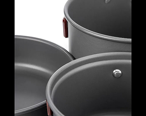 Набір посуду Naturehike NH15T203-G 3-4 NH, сірий