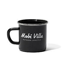 Чашка емальована Mobi Garden Villa NX21666069 350 мл, чорна