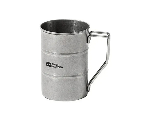 Чашка Mobi Garden Barrel Mug NX21666063 350 мл, срібляста