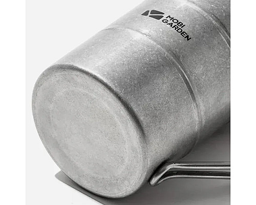 Чашка Mobi Garden Barrel Mug NX21666063 350 мл, срібляста