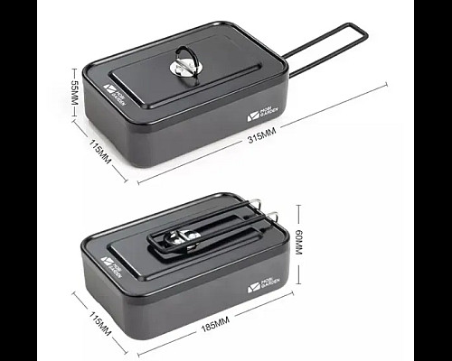 Ланч-бокс  Mobi Garden JB Alu NX21666045 0,9 л, сірий
