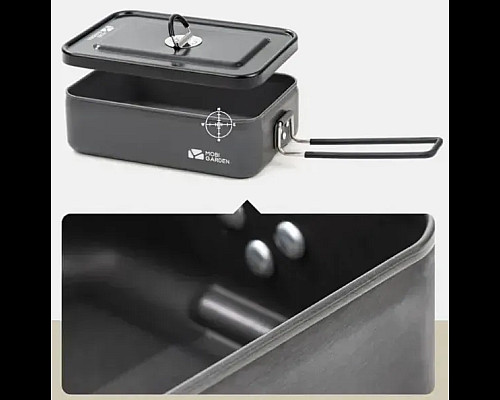 Ланч-бокс  Mobi Garden JB Alu NX21666045 0,9 л, сірий
