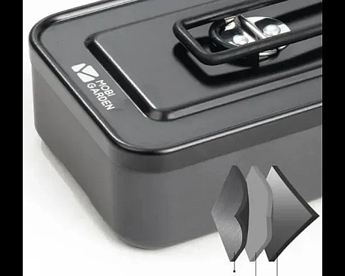 Ланч-бокс  Mobi Garden JB Alu NX21666045 0,9 л, сірий