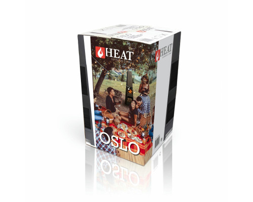 Камін садовий HEAT OSLO, чорний