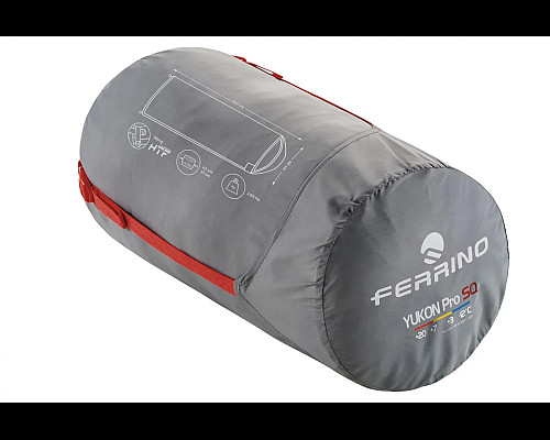 Спальний мішок Ferrino Yukon Pro SQ 220 x 80 см, червоний
