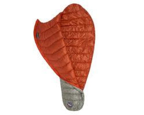 Спальник Big Agnes Pluton UL 40 (850 DownTek) Regular gray/pumpkin - Left Zip