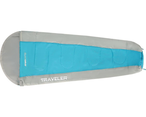 СПАЛЬНИЙ МІШОК  TRAVELER 210X80/50CM BLUE GREY ENERO CAMP