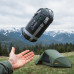 Спальний мішок NILS CAMP NC1705 ULTRA LIGHT 215 х 75 см, чорно-зелений